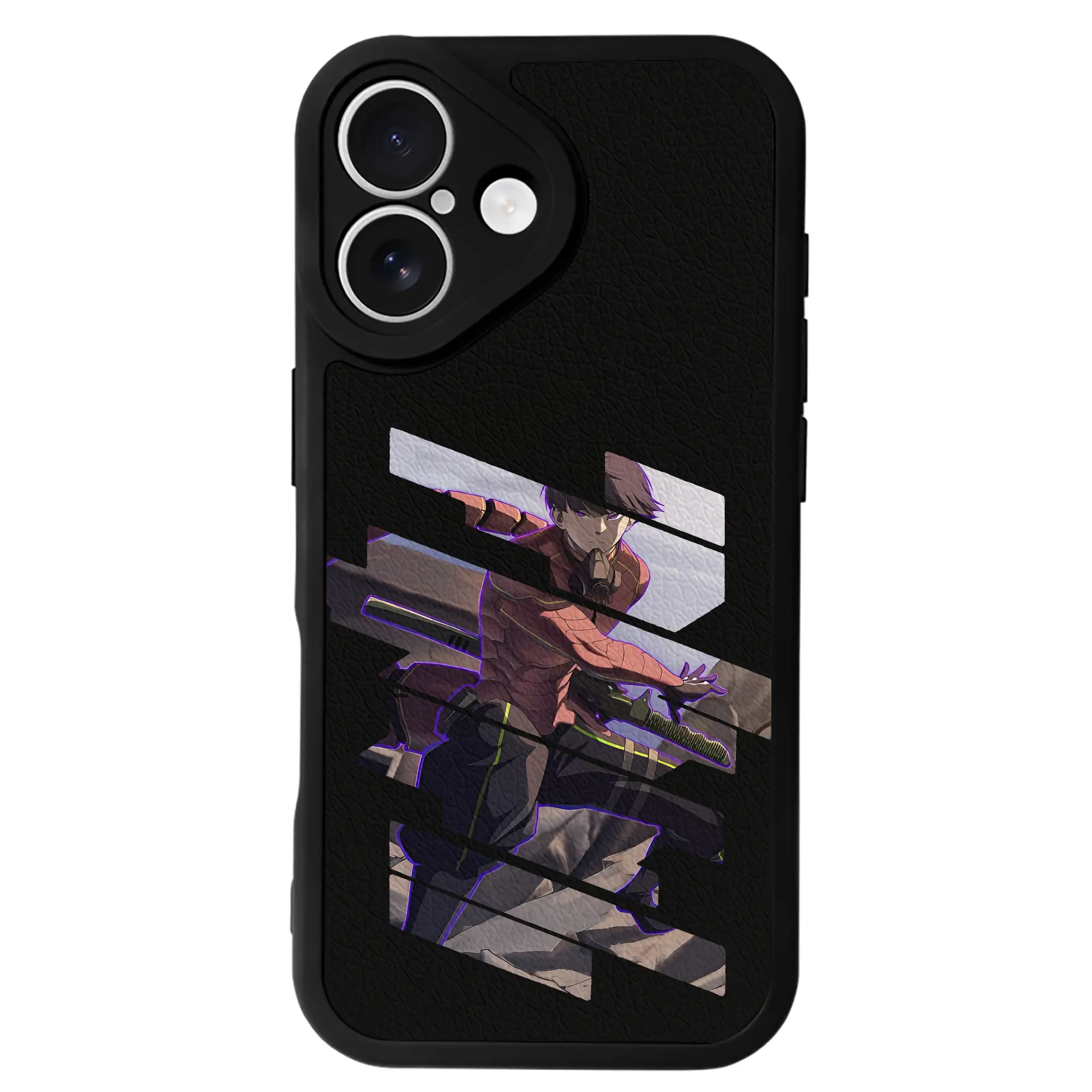 怪獣8号 グッズ,保科宗四郎 - IPhone 16シリーズ対応 ・ シリコンスマホケース ・ レザー調 ・ 高精度フィット ・ 耐衝撃 ・ ワイヤレス充電対応 ・ 精密カット